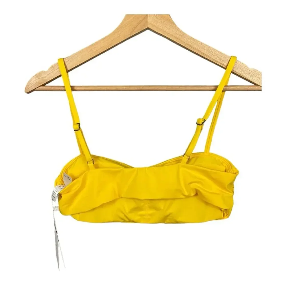 Andie‎ Swim The Tropez Bikini Top in Yellow Size M NWT
